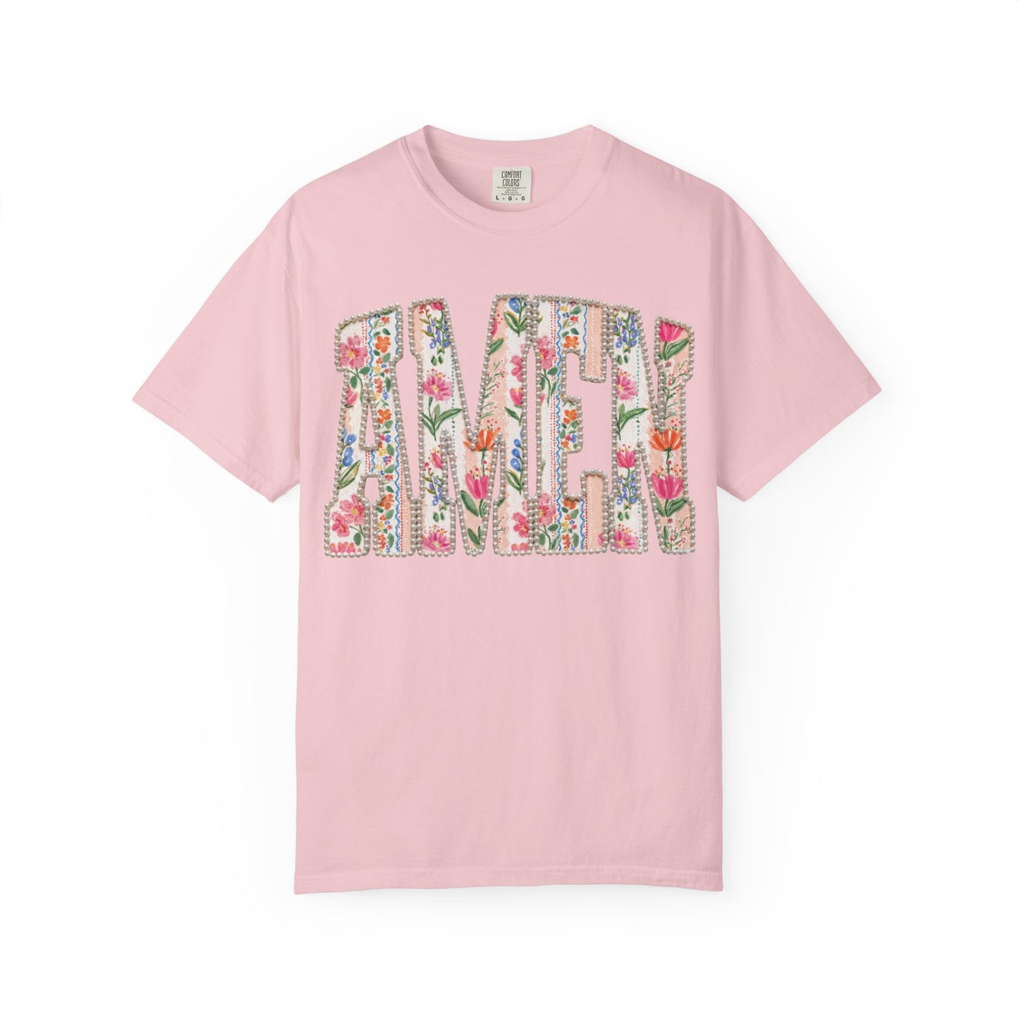 Floral 'Amen' T-Shirt