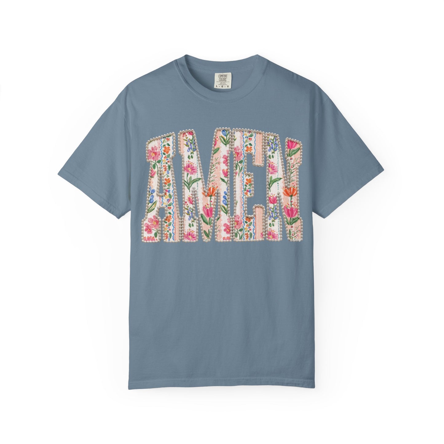 Floral 'Amen' T-Shirt