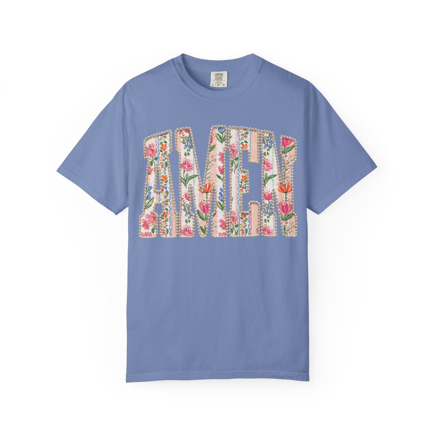 Floral 'Amen' T-Shirt