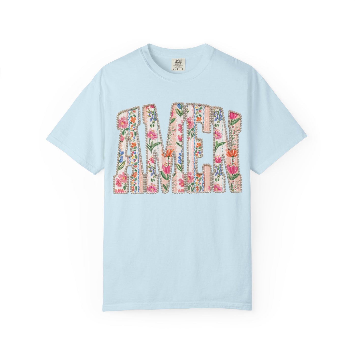 Floral 'Amen' T-Shirt